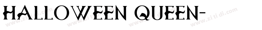 HALLOWEEN QUEEN字体转换